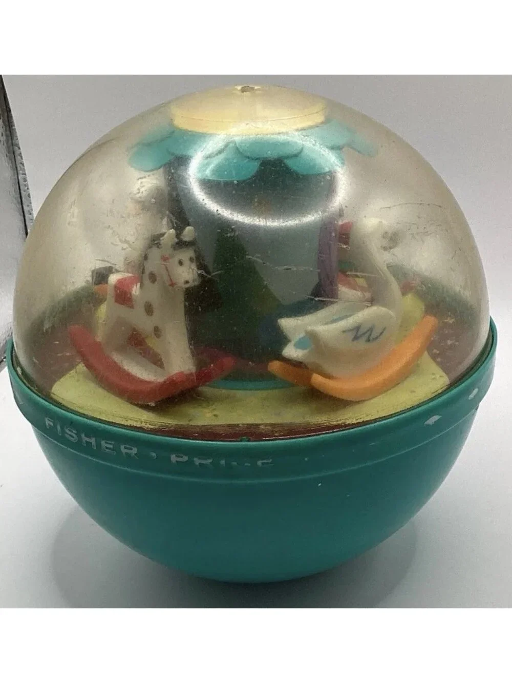 1966 Vintage Fisher Price Roly Poly Chime Ball